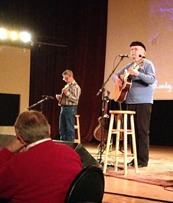 Ernie Martinez with Tom Paxton at Stargazers, Colorado Springs, Oct 17, 2014