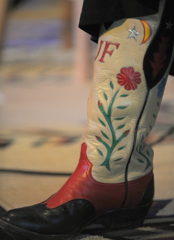 Juni Fisher's boot