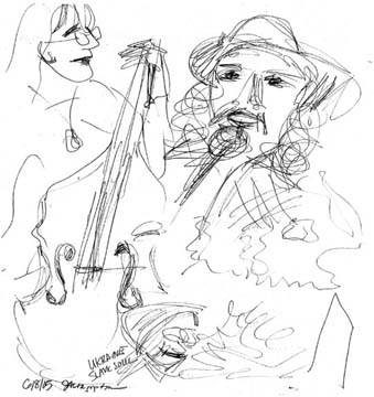 Djypsy Grass sketch with Armando: Bands, Singers, Songwriters / Composers, Solo Performers, Sidemen, Instrumentalists, Performers, Entertainers, Musicians, Cowboy Poets