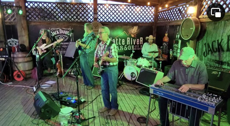 with Dustin Devine and the Real Deal at the Platte River Grill Littleton CO August 2023 