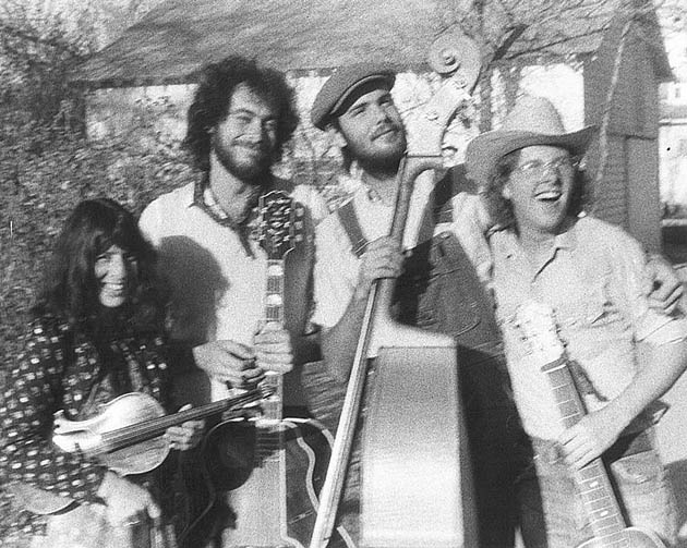 Duane Webster with the Ophelia Swing Band including Linda Joseph, Dan Sadowski and Tim O'Brien, approx. 1973