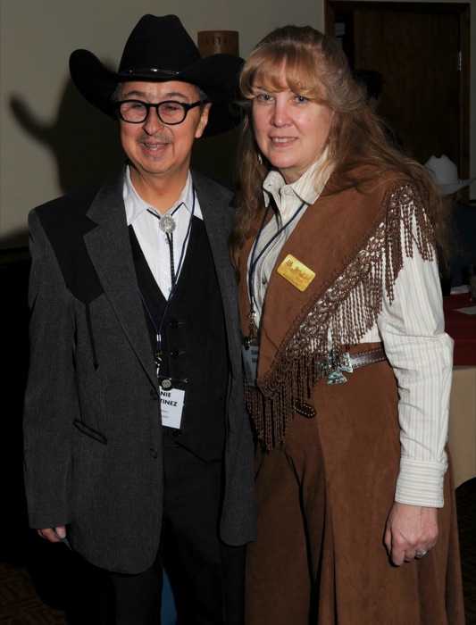 Ernie with Diana Raven, Colorado Cowboy Gathering, Jan. 2014