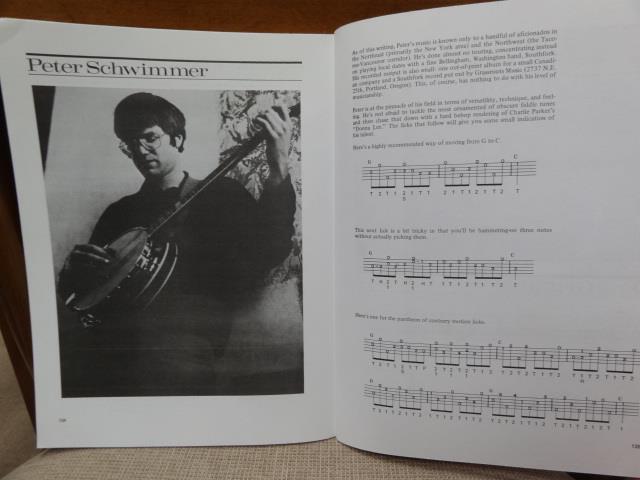 Peter Schwimmer in Tony Trischka's book "Masters of the 5-String Banjo"