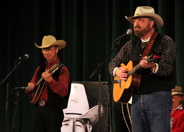 Ernie with Jon Chandler at the
                                  Colorado Cowboy Gathering
